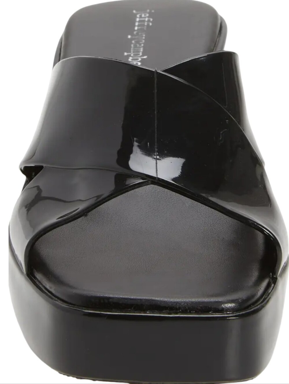 Jeffrey Campbell Bubblegum Platform Sandals in black shiny Size 8 NWOT - Picture 5 of 9